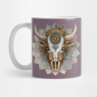 Cow skull mandala Mug